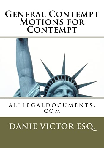 General Contempt, Motion for Contempt Alllegaldocuments. com