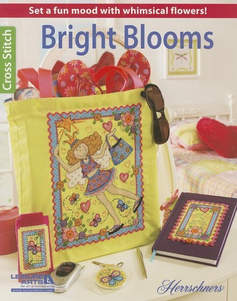 Bright Blooms Cross Stitch: Set a Fun Mood with Whimsical Flowers!