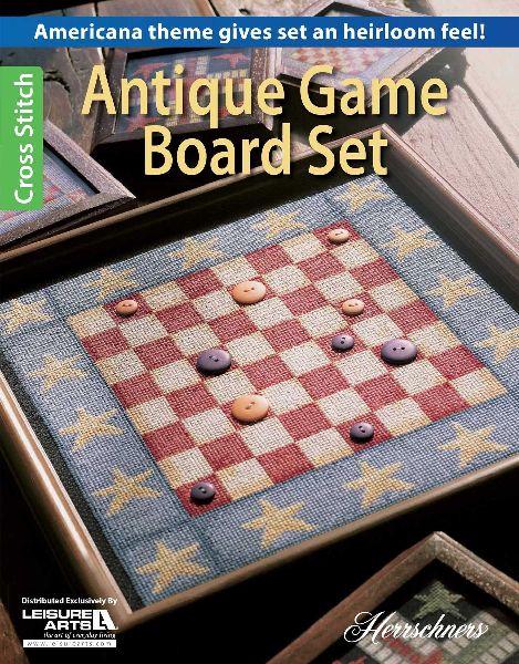 Antique Game Board Set: Americana Theme Gives Set an Heirloom Feel!