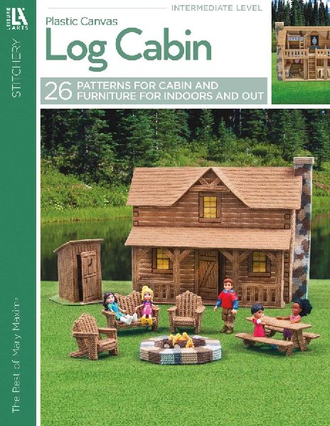 Log Cabin in Plastic Canvas: 25 Pieces to Build and Customize the Rustic Log Cabin of Your Dreams
