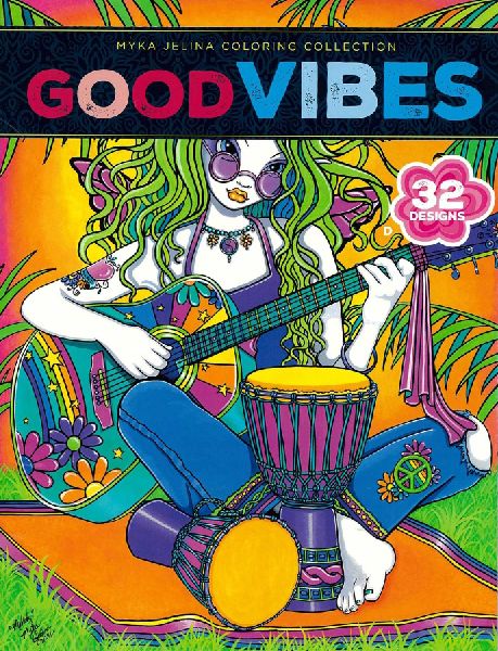 Good Vibes--32 Designs; Myka Jelina Coloring Collection