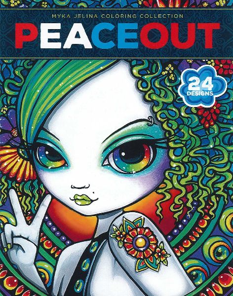 Peace Out: 24 Designs; Myka Jelina Coloring Collection