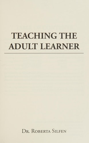 Teaching the Adult Learner