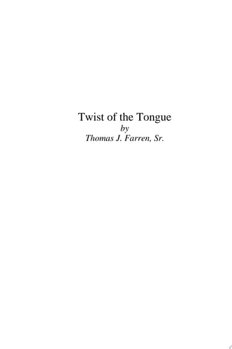 Twist of the Tongue