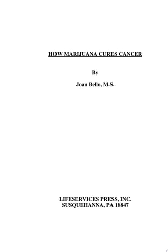 How Marijuana Cures Cancer