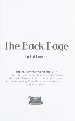 The Back Page