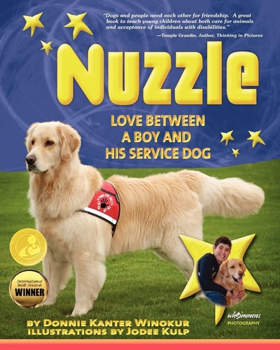 Nuzzle Love Between a Boy and His Service Dog