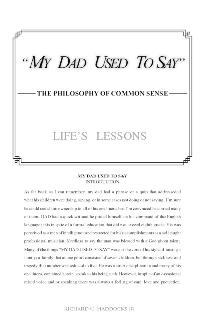 My Dad Used to Say: The Philosophy of Common Sense