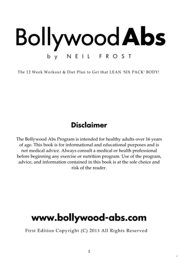 Bollywood Abs The 12 Week System with Indian Diet to Get Those Lean Six Pack Abs