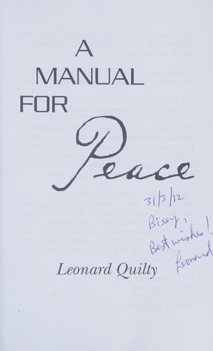 A Manual for Peace