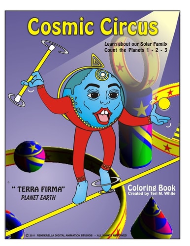Cosmic Circus Coloring Book