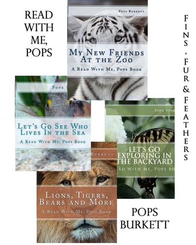 Fins, Fur & Feathers Read With Me, Pops Books 1 - 4