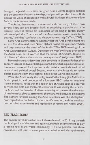 The Arab Psyche and American Frustrations
