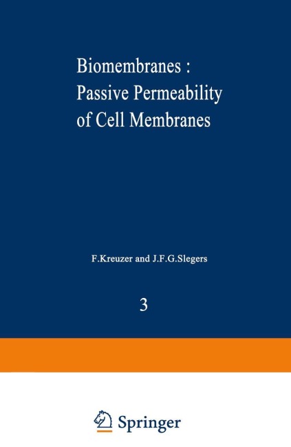 Biomembranes : Passive Permeability of Cell Membranes: A satellite symposium of the XXV Internationational Congress of Physiological Sciences, Munich, Germany, July 25-31, 1971, organized by the Department of Physiology, University of Nijmejen, Nijmejen, 