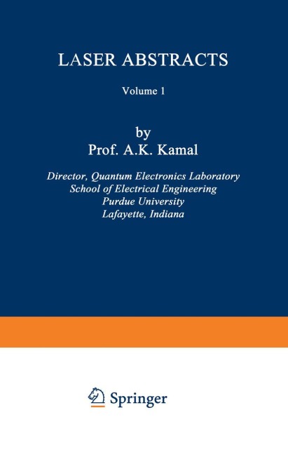 Laser Abstracts: Volume 1