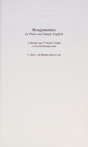 Reaganomics in Plain and Simple English
