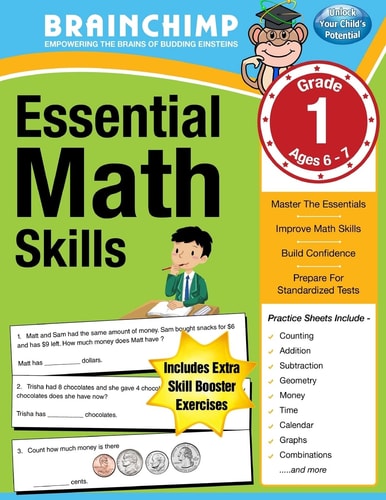 Essential Math Skills 1st Grade Workbook For Ages 6-7