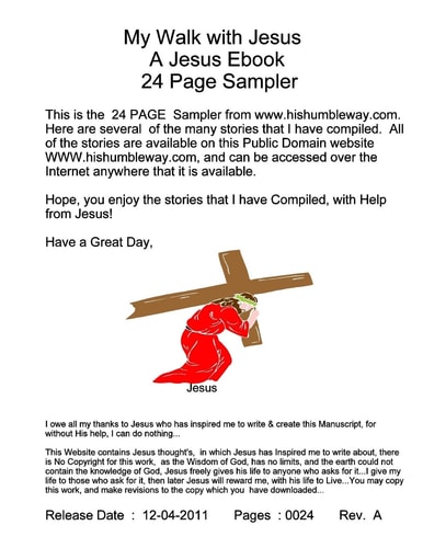 My Walk with Jesus -- a Jesus Ebook -- 24 Page Sampler
