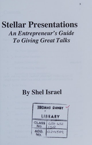 Stellar Presentations An Entrepreneur's Guide to Giving Great Talks