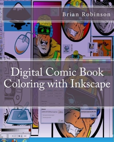 Digital Comic Book Coloring with Inkscape