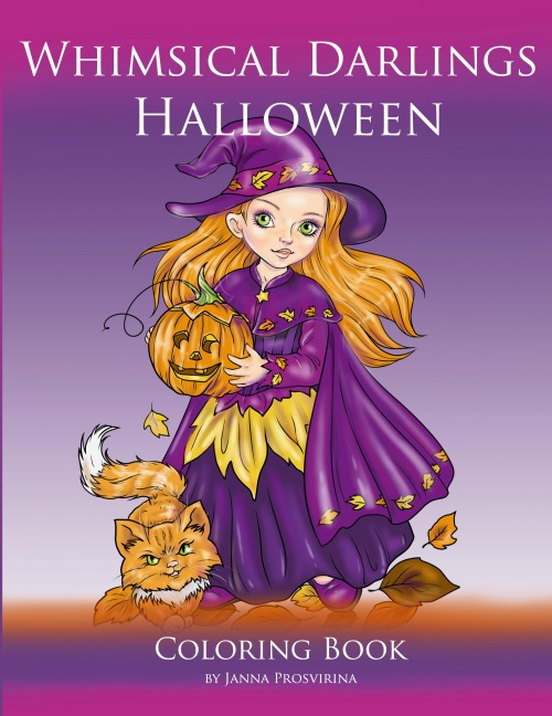 Whimsical Darlings Halloween: Coloring Book