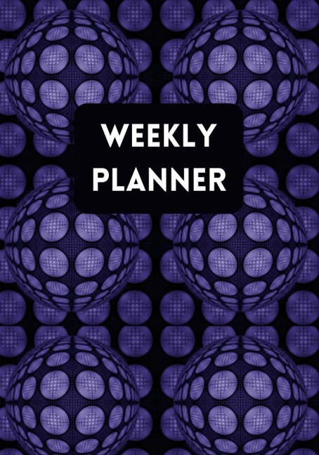 Weekly Planner: Abstract Pattern  Purple