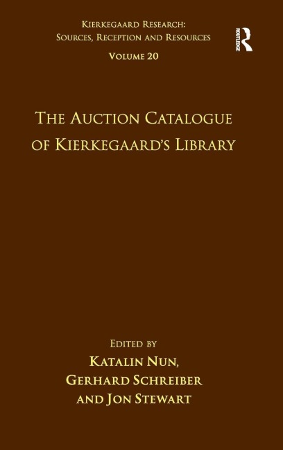 Volume 20: The Auction Catalogue of Kierkegaard's Library