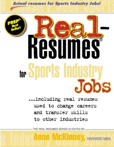 Real-Resumes for Sports Industry Jobs