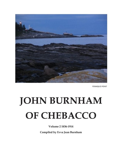 John Burnham of Chebacco Volume 2