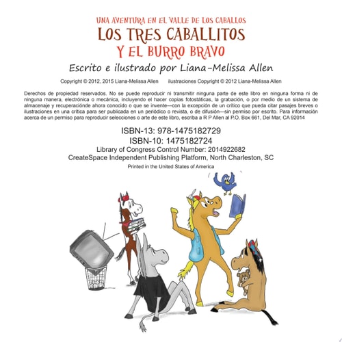 Los tres caballitos Y el burro bravo (The Three Little Horses and the Big Bully Donkey) Una Aventura en el Valle de los Caballos - Libro 1 (A Horse Valley Adventure - Book 1)