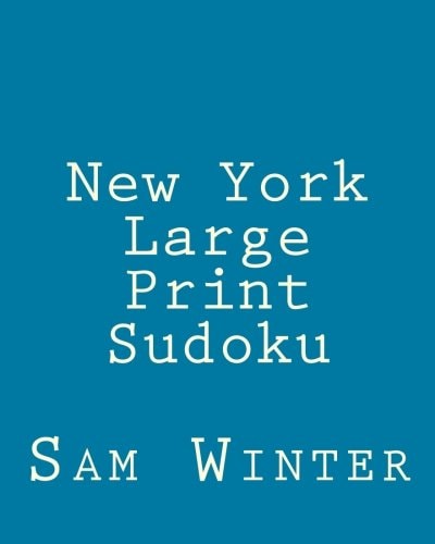 New York Large Print Sudoku More Fun Puzzles