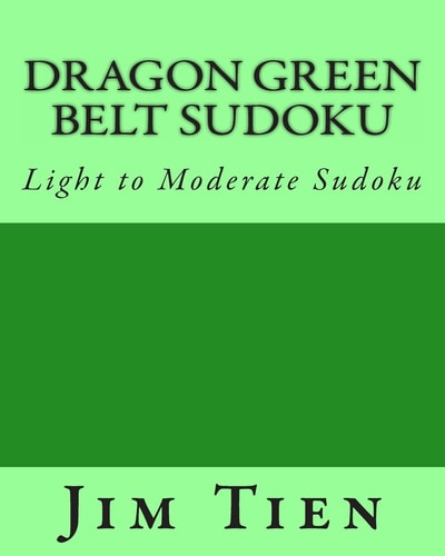 Dragon Green Belt Sudoku Light to Moderate Sudoku