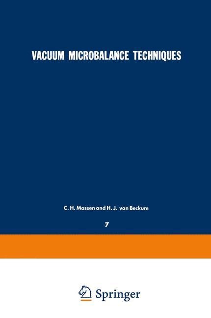 Vacuum Microbalance Techniques: Volume 7: Proceedings of the Eindhoven Conference June 17-18, 1968