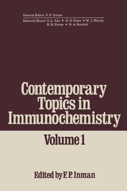 Contemporary Topics in Immunochemistry: Volume 1