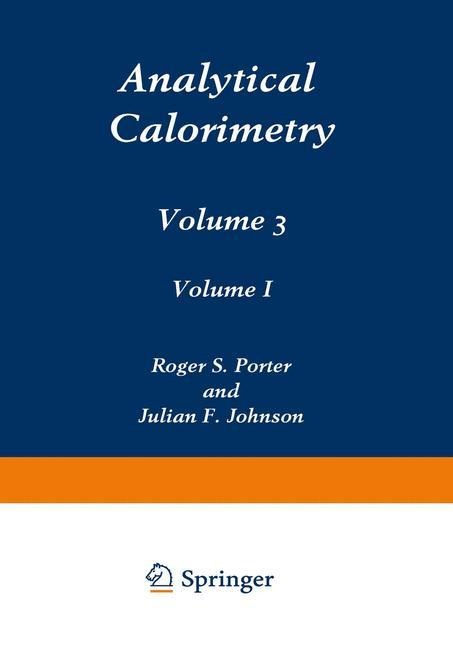 Analytical Calorimetry: Volume 3