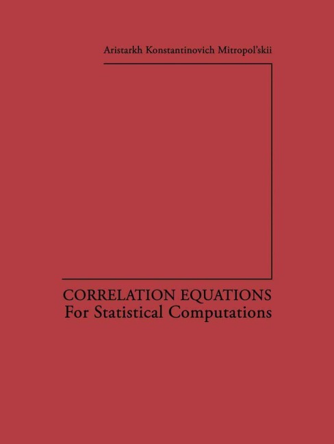 Correlation Equations: For Statistical Computations