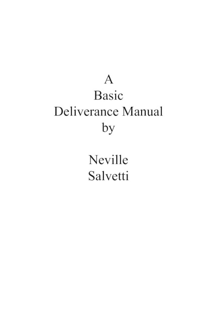 A Deliverance Training Manual