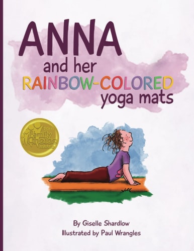 Anna and Her Rainbow-Colored Yoga Mats