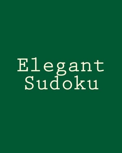 Elegant Sudoku Large Print Sudoku Puzzles