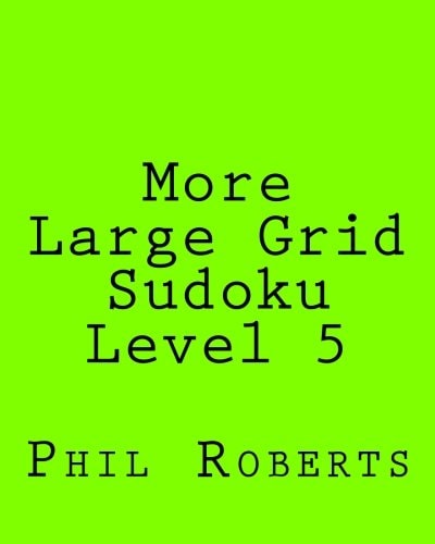 More Large Grid Sudoku Level 5 Medium to Moderate Sudoku Puzzles