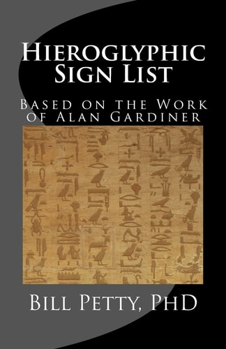 Hieroglyphic Sign List Based on the Work of Alan Gardiner