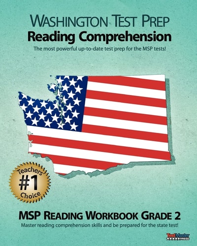 Washington Test Prep Reading Comprehension Msp Reading Workbook Grade 2 Aligned to the Grade 2 Common Core Standards