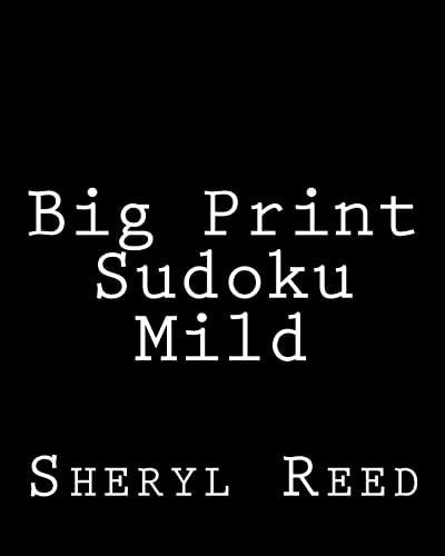 Big Print Sudoku Mild Large Grid Sudoku Puzzles