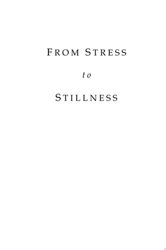 From Stress to Stillness Tools for Inner Peace