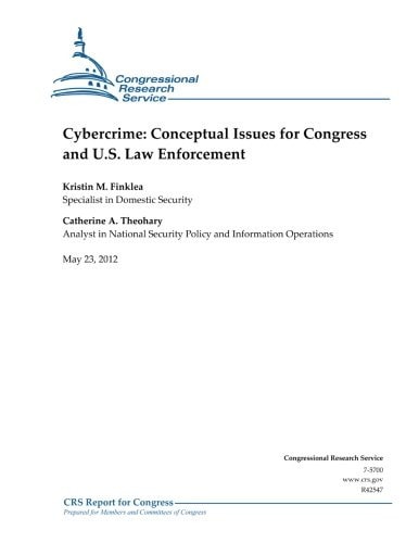 Cybercrime Conceptual Issues for Congress and U.S. Law Enforcement