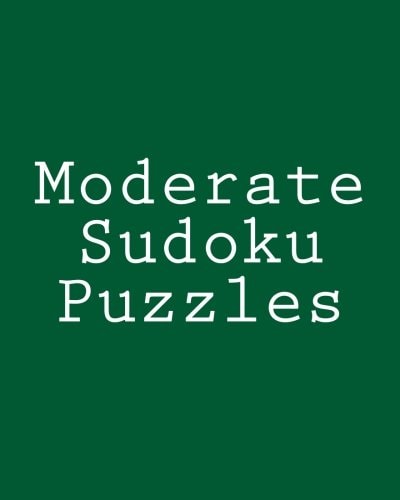 Moderate Sudoku Puzzles Challenging, Large Print Puzzles