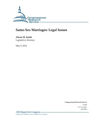 Same-Sex Marriages Legal Issues