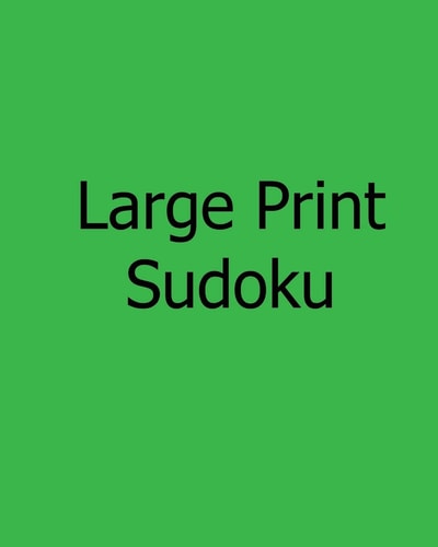 Large Print Sudoku Easy Level Puzzles