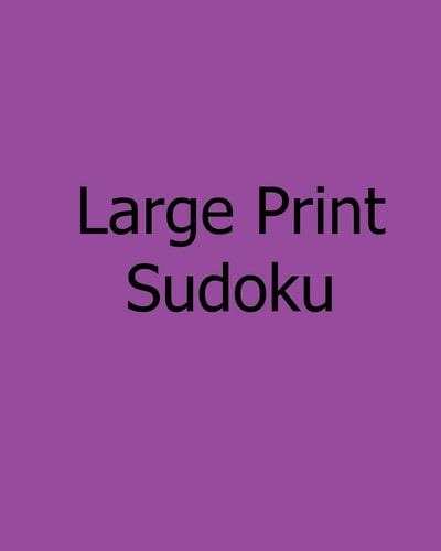Large Print Sudoku Medium Level, Large Grid Puzzles