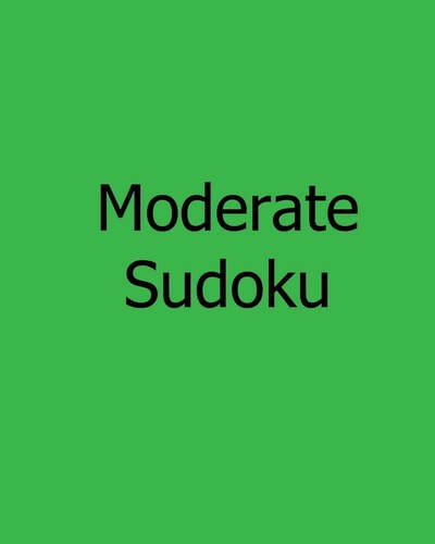 Moderate Sudoku Level 1: Large Grid Sudoku Puzzles